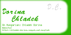 dorina chladek business card